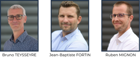 portrait de B Teysseyre JB Fortin et Ruben Mignon