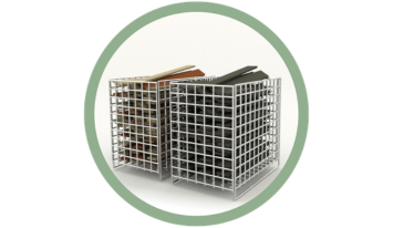 Ecobox — conteneur pour chutes de chantier composite Silvadec